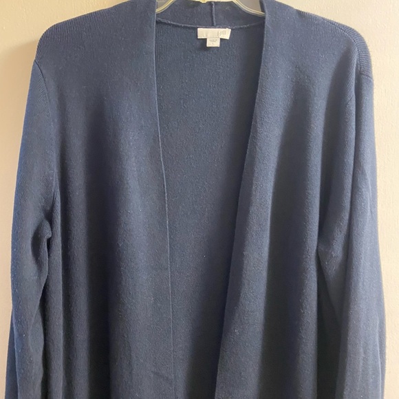 J. Jill Deep Blue‎ Open Front Cardigan - Picture 2 of 7